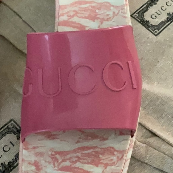 NWT GUCCI HEELED SLIDES - Picture 6 of 12